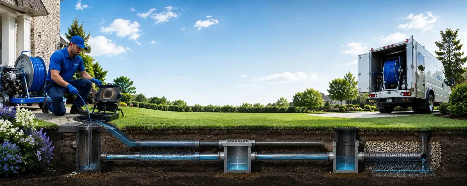 Outdoor drain cleaning information for Ludell, KS